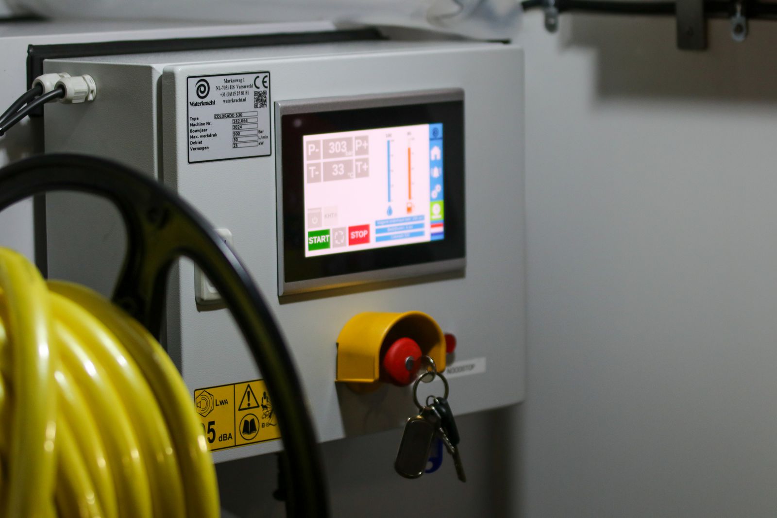 Industrial control panel undergoing electronics refurbishment